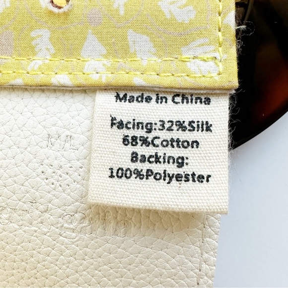 Cult Gaia NWT Evie Belt Wide Butter Multi Medium Large Silk Cotton Floral Yellow - Picture 7 of 8